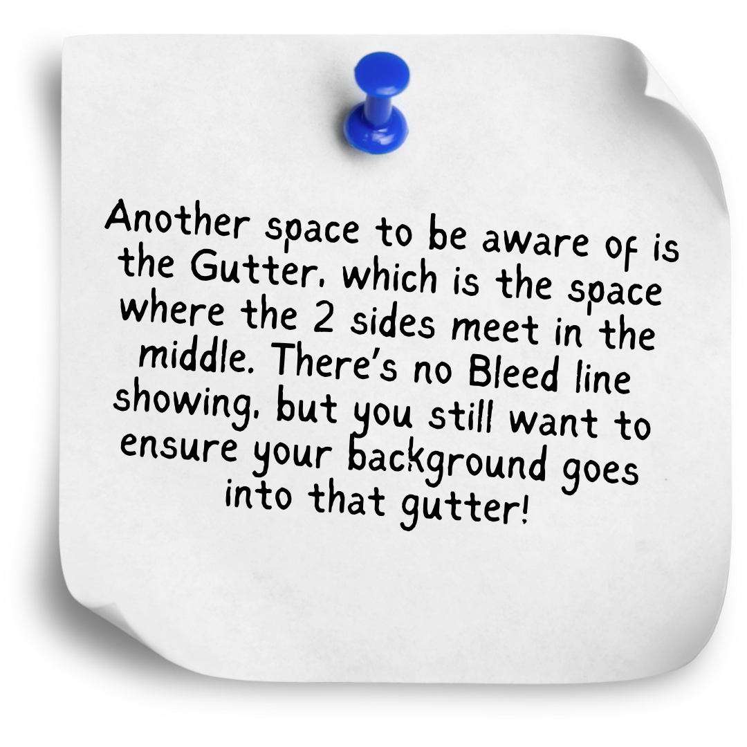 gutter, bleed