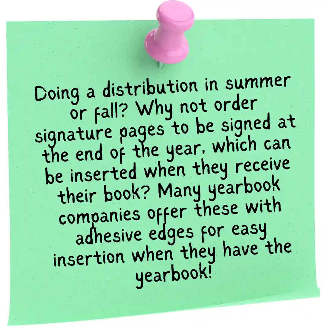 yearbook distribution